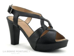 MamZelle TOPTEN Noir CSGF368 - Sandale Talon Haut